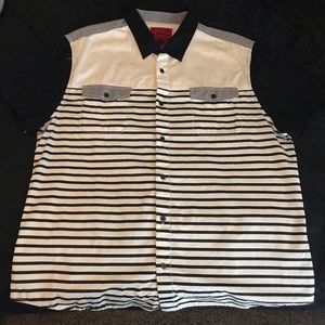 Propaganda Striped Button Up Size XXL